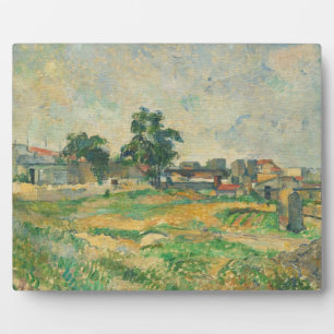 Paul Cezanne Landscape near Paris, c. 1876 (oil Plaque