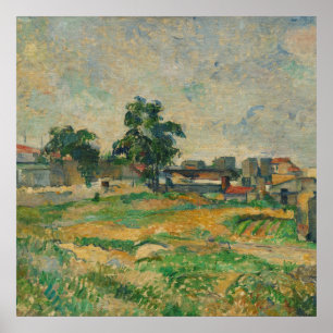Paul Cezanne - Landscape Near Paris Poster