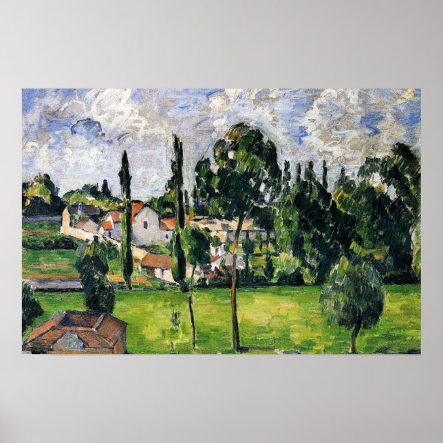 Paul Cezanne - Landscape with Waterline, Poster (Front)