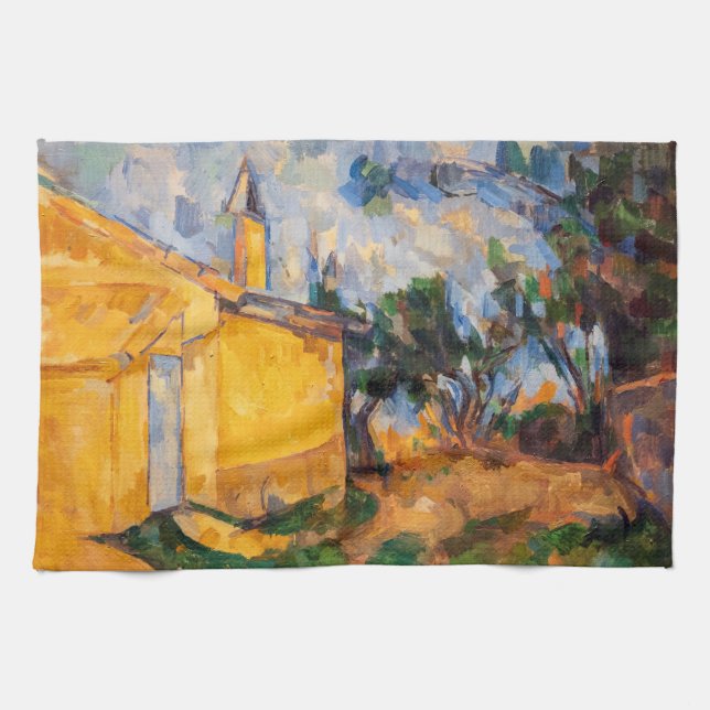 Paul Cezanne - Le Cabanon de Jourdan Tea Towel (Horizontal)