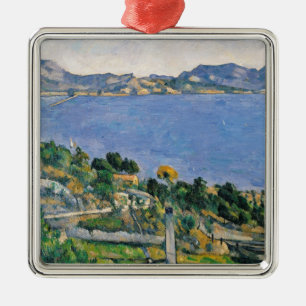Paul Cezanne L'Estaque, View of the Bay of Marse Metal Tree Decoration