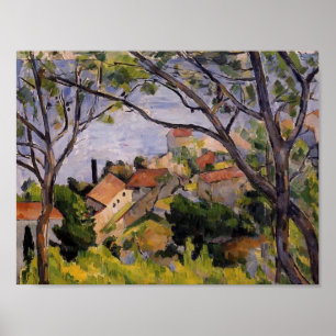 Paul Cezanne- L'Estaque. View through the Trees Poster
