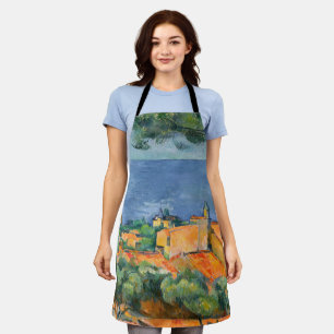 Paul Cezanne - L'Estaque with Red Roofs Apron