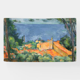Paul Cezanne - L'Estaque with Red Roofs Banner