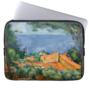 Paul Cezanne - L'Estaque with Red Roofs Laptop Sleeve