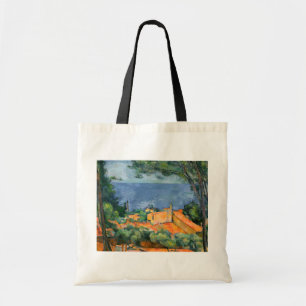 Paul Cezanne - L'Estaque with Red Roofs Tote Bag