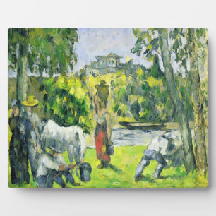 Paul Cezanne   Life in the Fields, c.1875 (oil on  Plaque