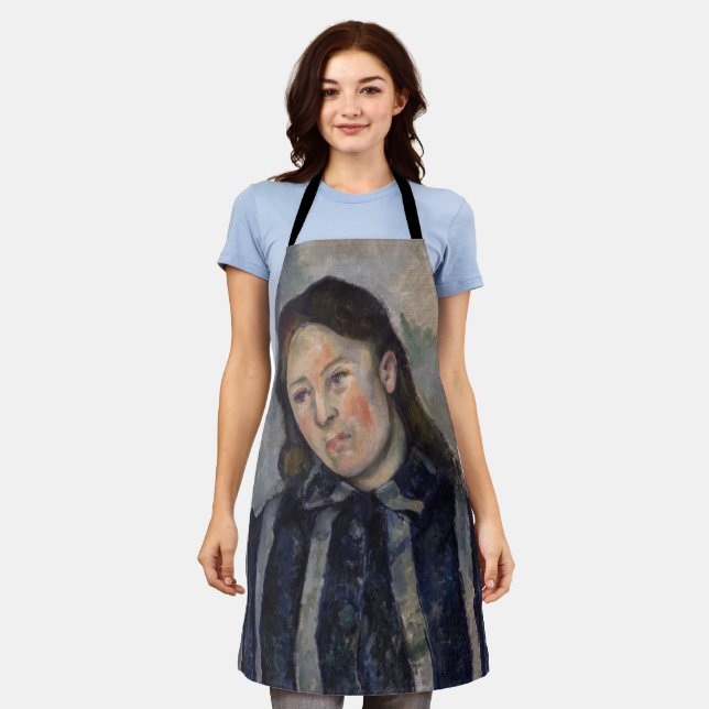 Paul Cezanne - Madame Cezanne with Loosened Hair Apron (Worn)