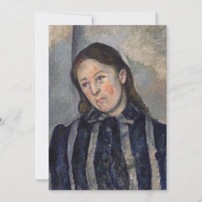 Paul Cezanne - Madame Cezanne with Loosened Hair Invitation (Front)