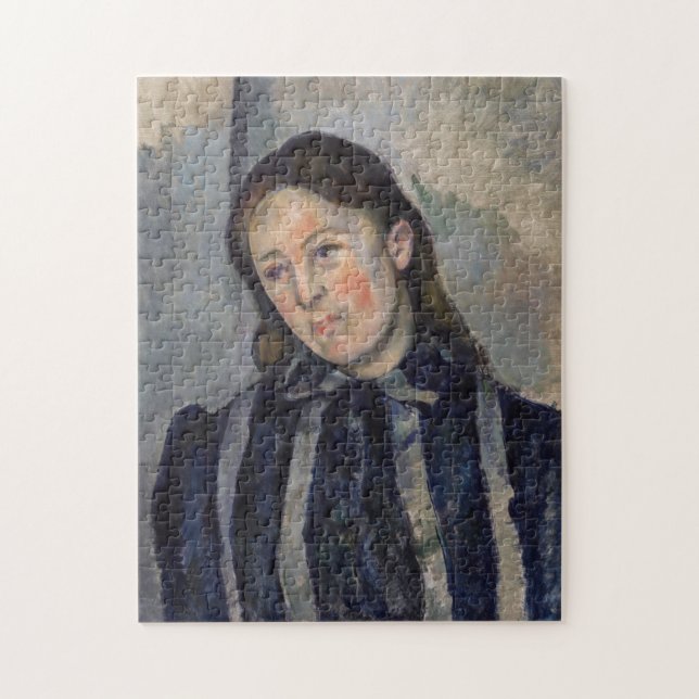 Paul Cezanne - Madame Cezanne with Loosened Hair Jigsaw Puzzle (Vertical)