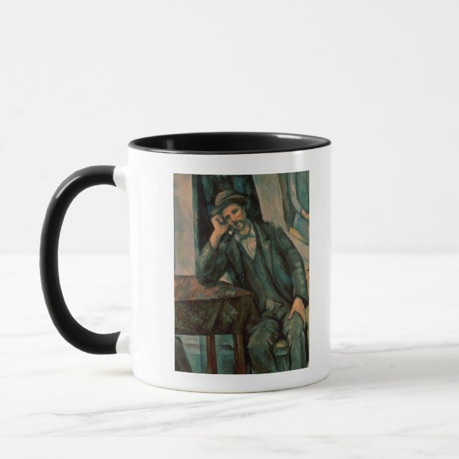 Paul Cezanne | Man Smoking a Pipe Mug (Left)