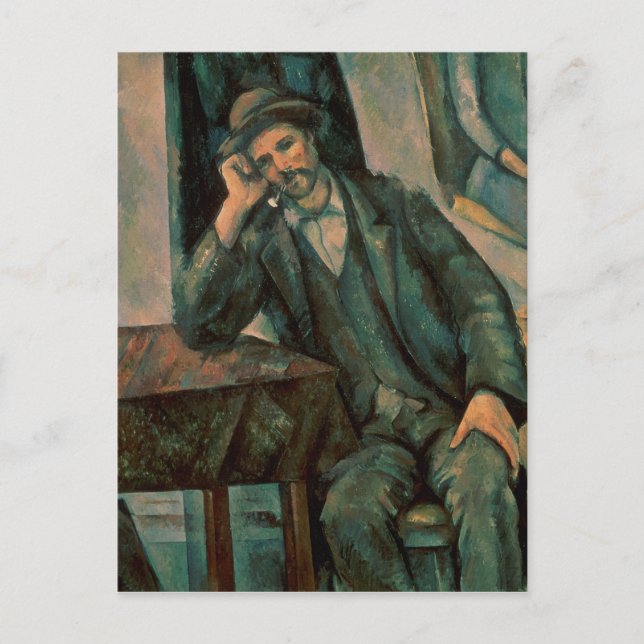 Paul Cezanne | Man Smoking a Pipe Postcard (Front)