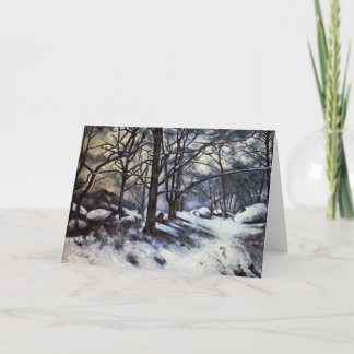 Paul Cezanne- Melting Snow. Fontainbleau Card