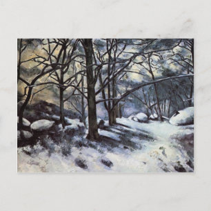 Paul Cezanne- Melting Snow. Fontainbleau Postcard