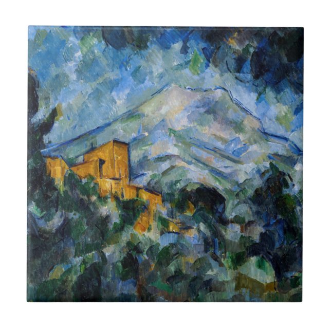 Paul Cezanne - Mont Saint-Victoire & Chateau Noir Ceramic Tile (Front)