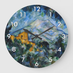 Paul Cezanne - Mont Saint-Victoire & Chateau Noir Large Clock