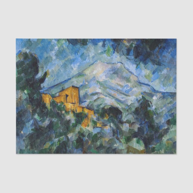 Paul Cezanne - Mont Saint-Victoire & Chateau Noir Tissue Paper (Front)