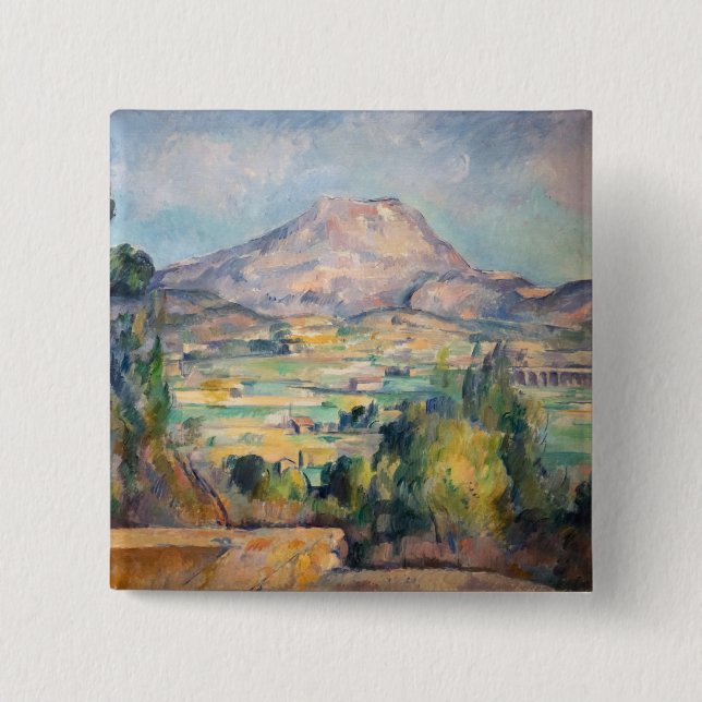 Paul Cezanne - Mont Sainte-Victoire 15 Cm Square Badge (Front)