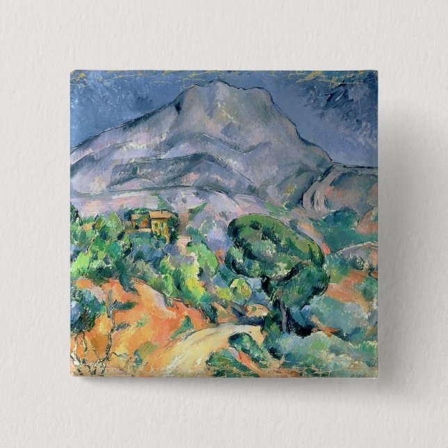 Paul Cezanne | Mont Sainte-Victoire, 1900 15 Cm Square Badge (Front)
