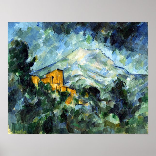 Paul Cezanne Mont Sainte-Victoire and Château Noir Poster (Front)