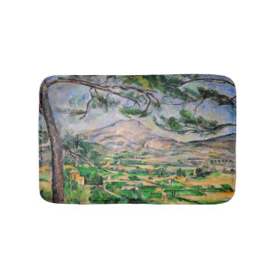 Paul Cezanne - Mont Sainte-Victoire and Large Pine Bath Mat