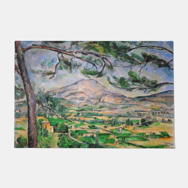 Paul Cezanne - Mont Sainte-Victoire and Large Pine Doormat (Front)