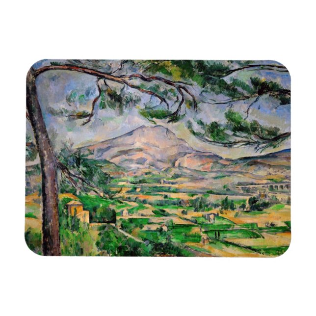 Paul Cezanne - Mont Sainte-Victoire and Large Pine Magnet (Horizontal)