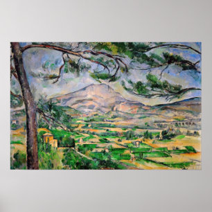 Paul Cezanne - Mont Sainte-Victoire and Large Pine Poster