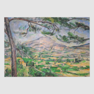 Paul Cezanne - Mont Sainte-Victoire and Large Pine Tissue Paper