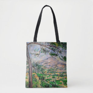 Paul Cezanne - Mont Sainte-Victoire and Large Pine Tote Bag
