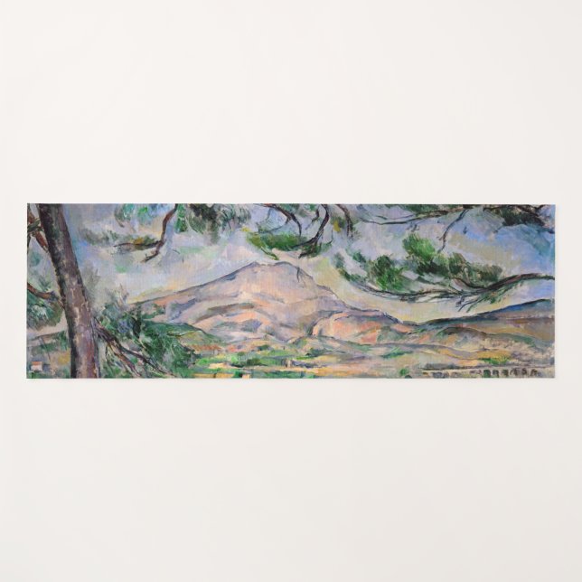 Paul Cezanne - Mont Sainte-Victoire and Large Pine Yoga Mat (Front (Horizontal))