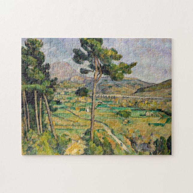 Paul Cezanne - Mont Sainte-Victoire and Viaduct Jigsaw Puzzle (Horizontal)