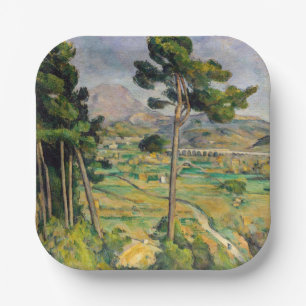 Paul Cezanne - Mont Sainte-Victoire and Viaduct Paper Plate