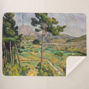 Paul Cezanne - Mont Sainte-Victoire and Viaduct Sherpa Blanket