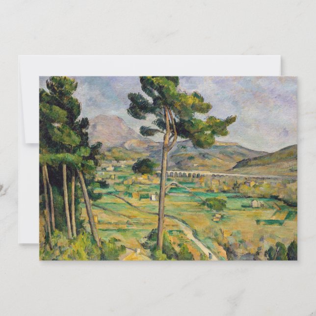 Paul Cezanne - Mont Sainte-Victoire and Viaduct  Thank You Card (Front)