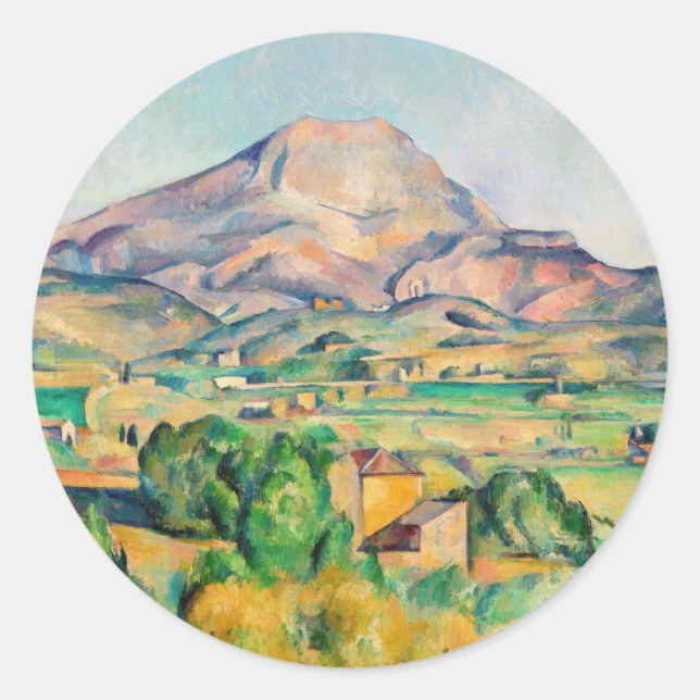 Paul Cezanne - Mont Sainte-Victoire Classic Round Sticker (Front)
