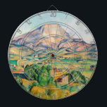 Paul Cezanne - Mont Sainte-Victoire Dartboard<br><div class="desc">Mont Sainte-Victoire / La Montagne Sainte-Victoire - Paul Cezanne,  1892–1895</div>