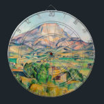 Paul Cezanne - Mont Sainte-Victoire Dartboard<br><div class="desc">Mont Sainte-Victoire / La Montagne Sainte-Victoire - Paul Cezanne,  1892–1895</div>