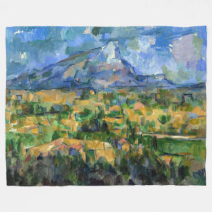 Paul Cezanne - Mont Sainte-Victoire Fleece Blanket
