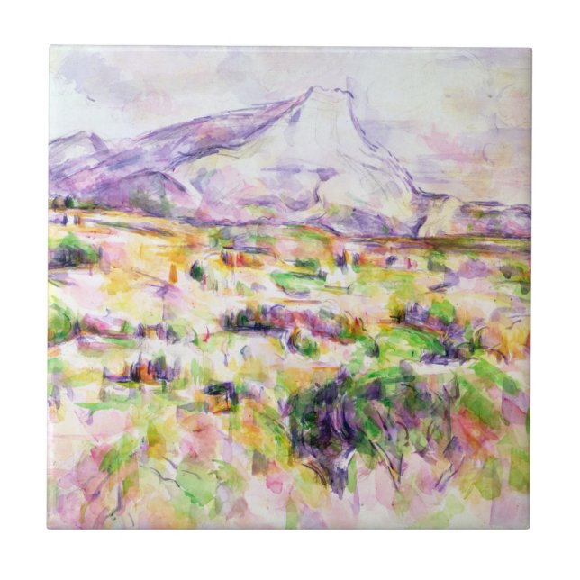 Paul Cezanne | Mont Sainte-Victoire from Les Lauve Tile (Front)