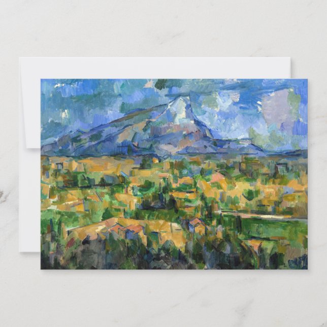 Paul Cezanne - Mont Sainte-Victoire Invitation (Front)
