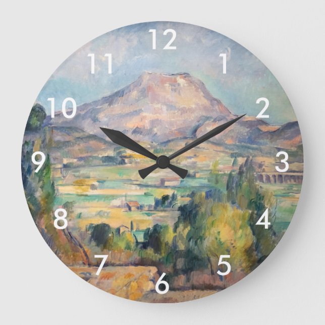 Paul Cezanne - Mont Sainte-Victoire Large Clock (Front)
