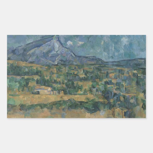 Paul Cezanne - Mont Sainte-Victoire Rectangular Sticker (Front)