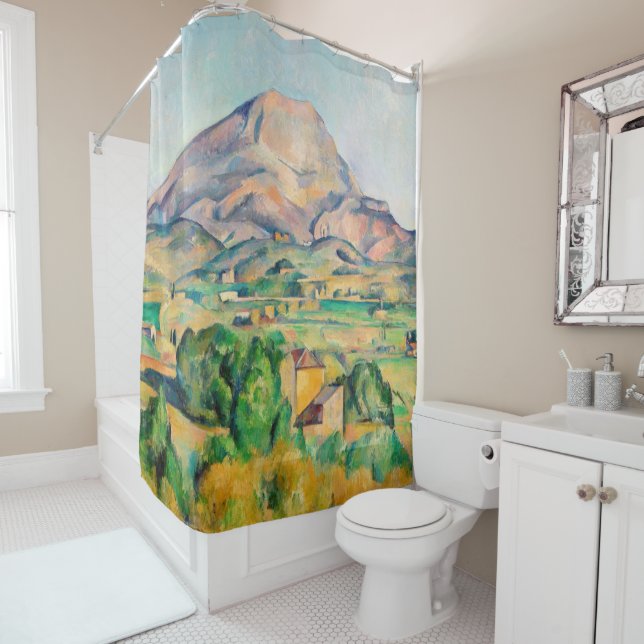 Paul Cezanne - Mont Sainte-Victoire Shower Curtain (In Situ)