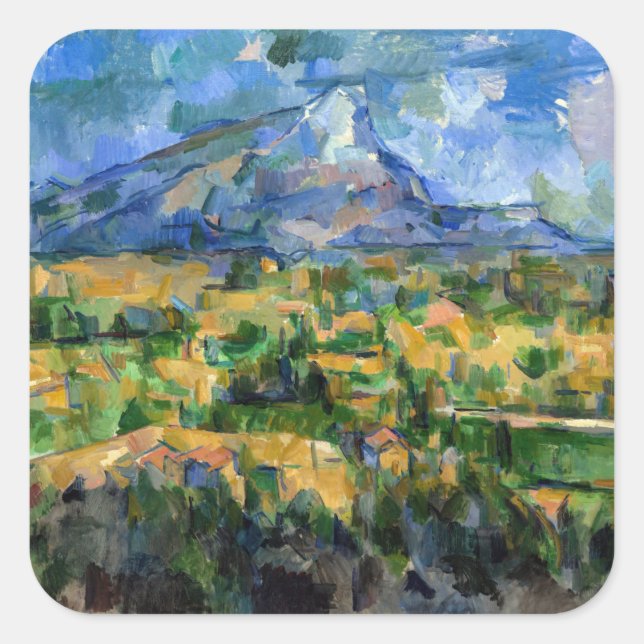 Paul Cezanne - Mont Sainte-Victoire  Square Sticker (Front)
