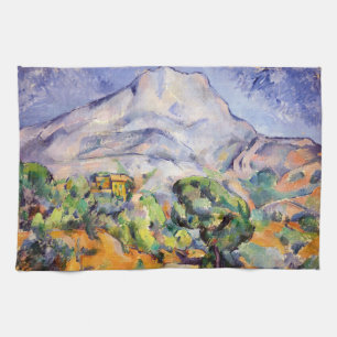 Paul Cezanne - Mont Sainte-Victoire, Tholonet Road Tea Towel