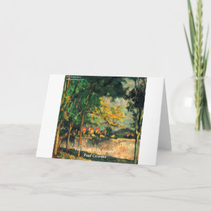Paul Cezanne Nature Painting & Quote Card