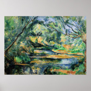 Paul Cezanne painting, The Brook, Poster