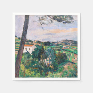 Paul Cezanne - Pine tree at Estaque Napkin