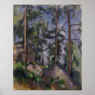 Paul Cézanne - Pines and Rocks Poster
